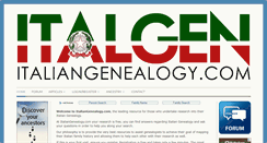 Desktop Screenshot of italiangenealogy.com
